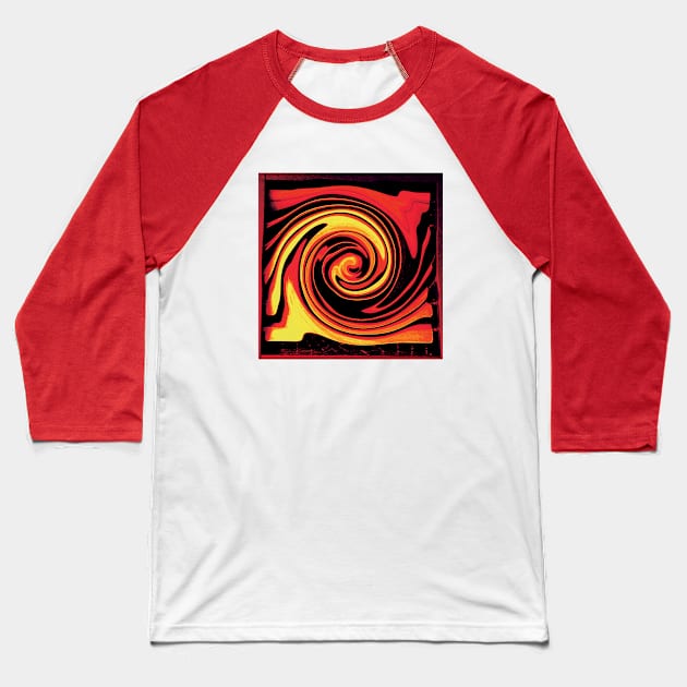 swirl Baseball T-Shirt by rclsivcreative